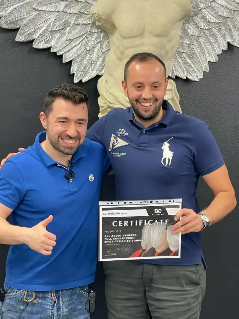 Remise de certificat de formation en esthétique dentaire